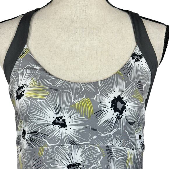 Patagonia Medium Morning Glory Dress Floral Stretch Cross-Back Straps Scoop Neck - Picture 2 of 9